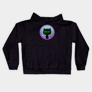 Git Hacker Kitty Kids Hoodie